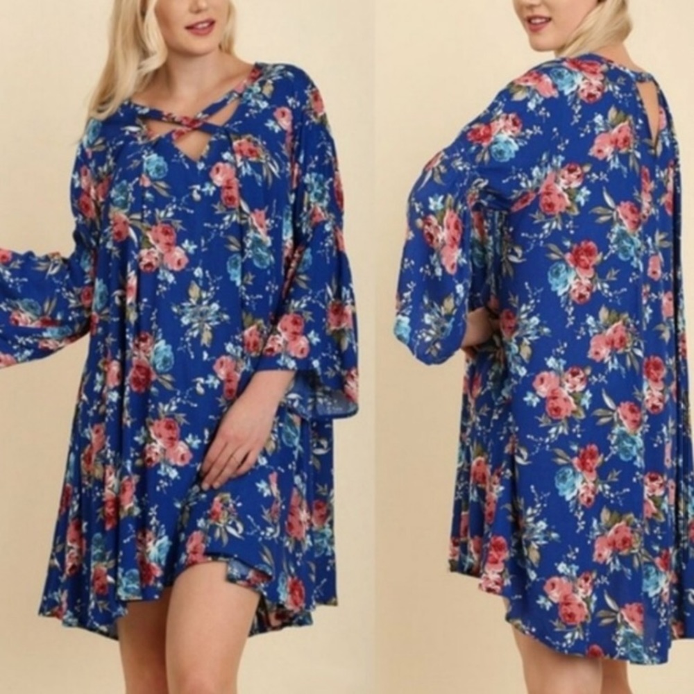 Blue Floral Dress